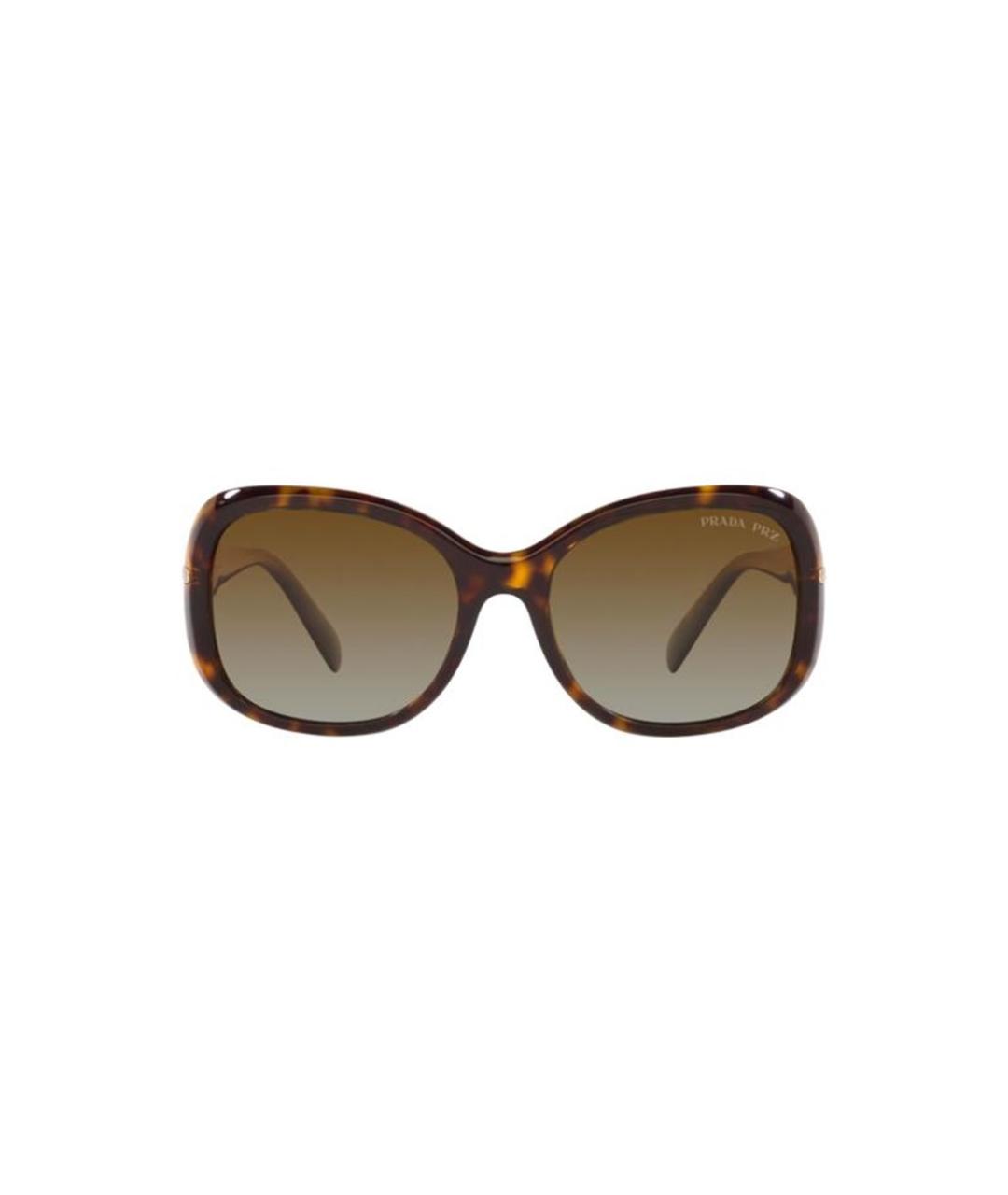 PRADA Коричневые солнцезащитные очки, фото 2