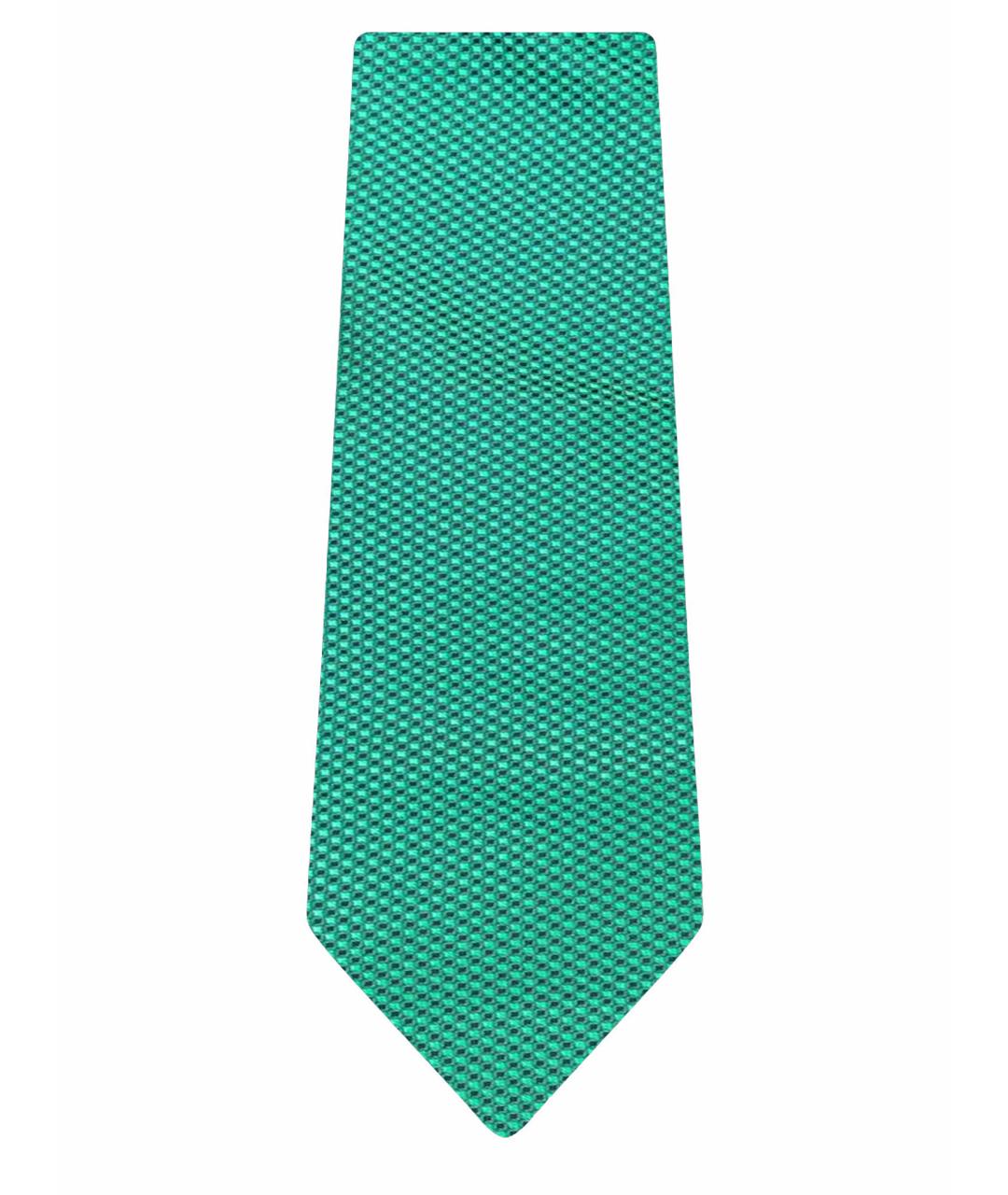 HUGO BOSS Зеленый шелковый галстук, фото 7