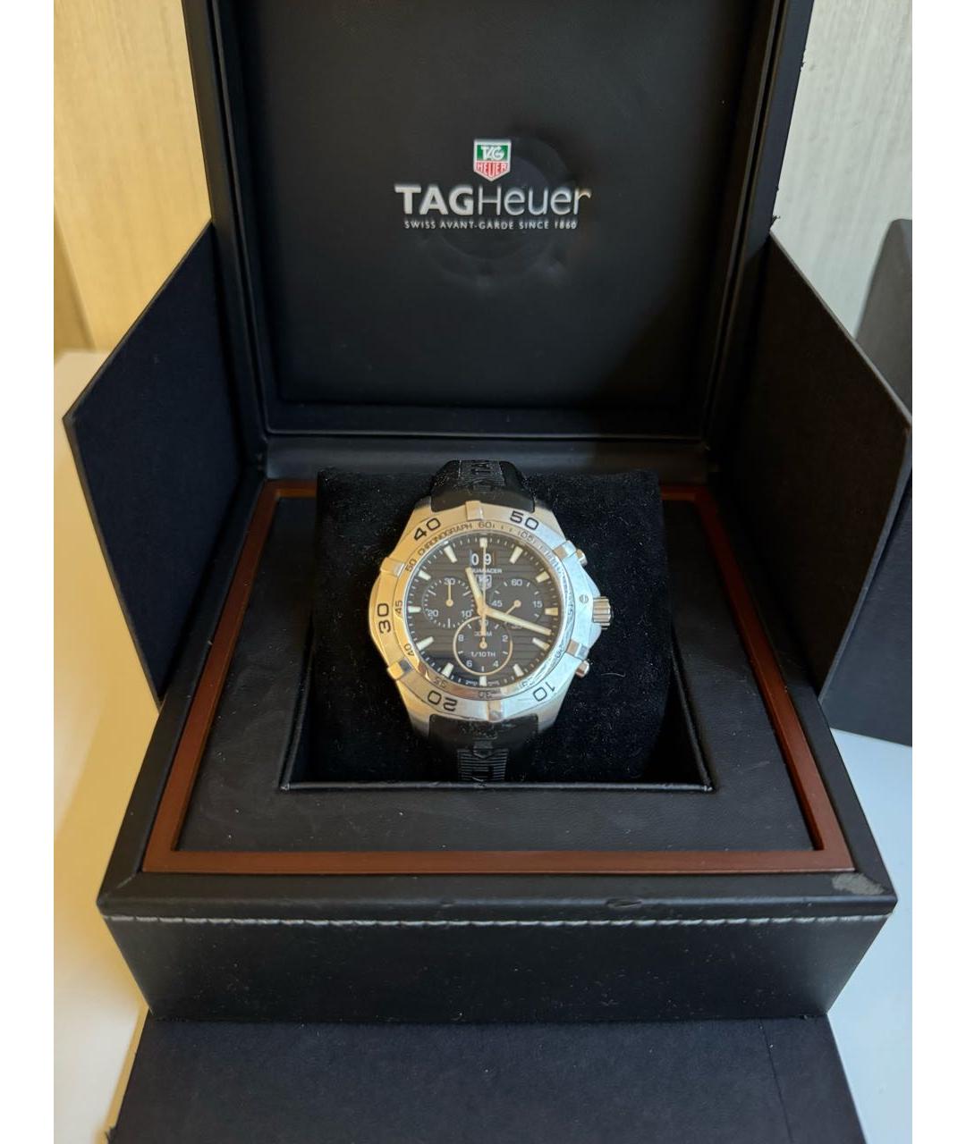 TAG HEUER Черные часы, фото 2