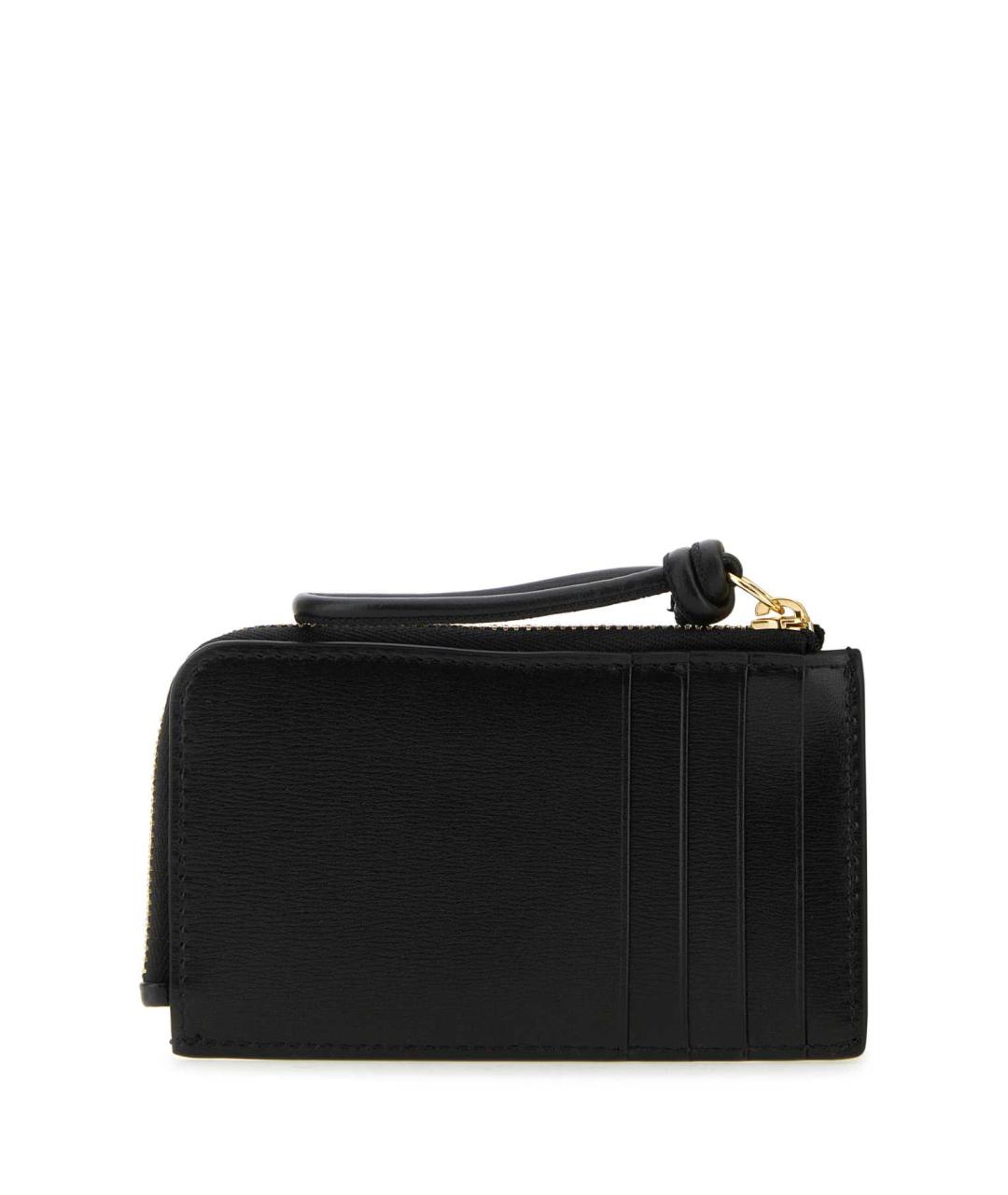 JIL SANDER Черный кожаный кошелек, фото 3