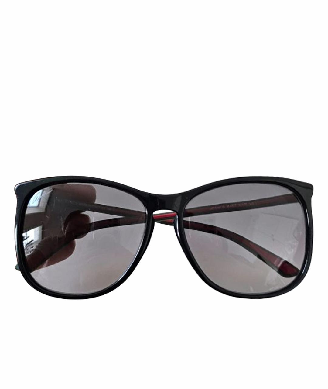 GUCCI Черные пластиковые солнцезащитные очки, фото 1