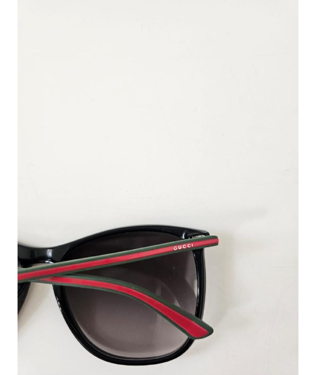 GUCCI Черные пластиковые солнцезащитные очки, фото 6