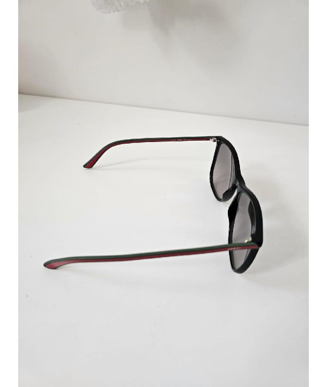 GUCCI Черные пластиковые солнцезащитные очки, фото 2