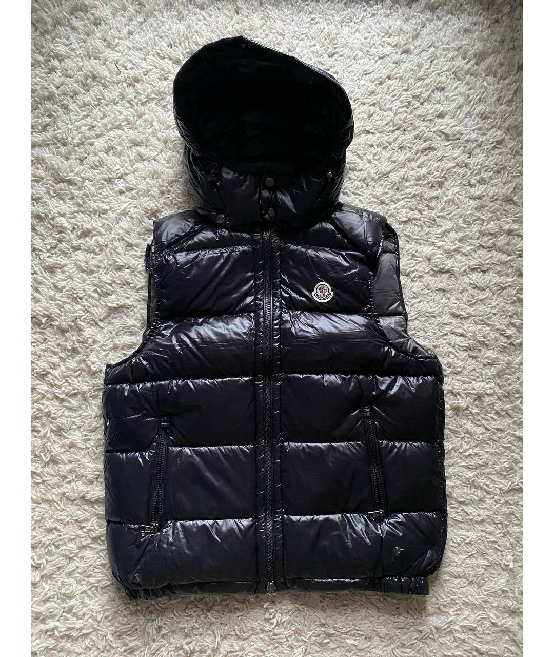 MONCLER Черный жилет, фото 6