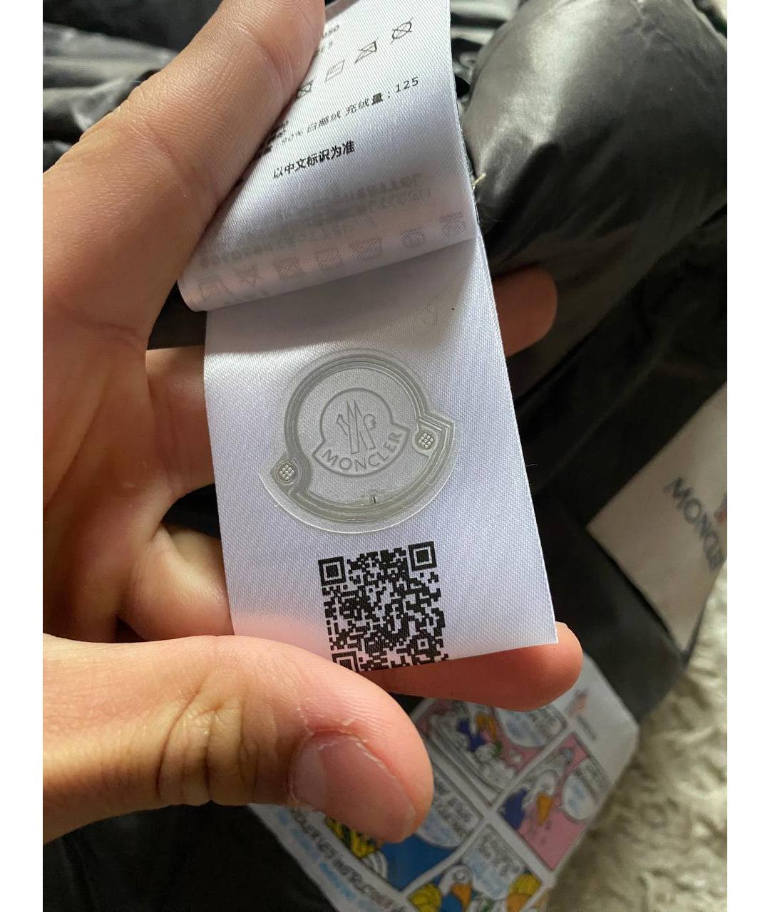 MONCLER Черный жилет, фото 5