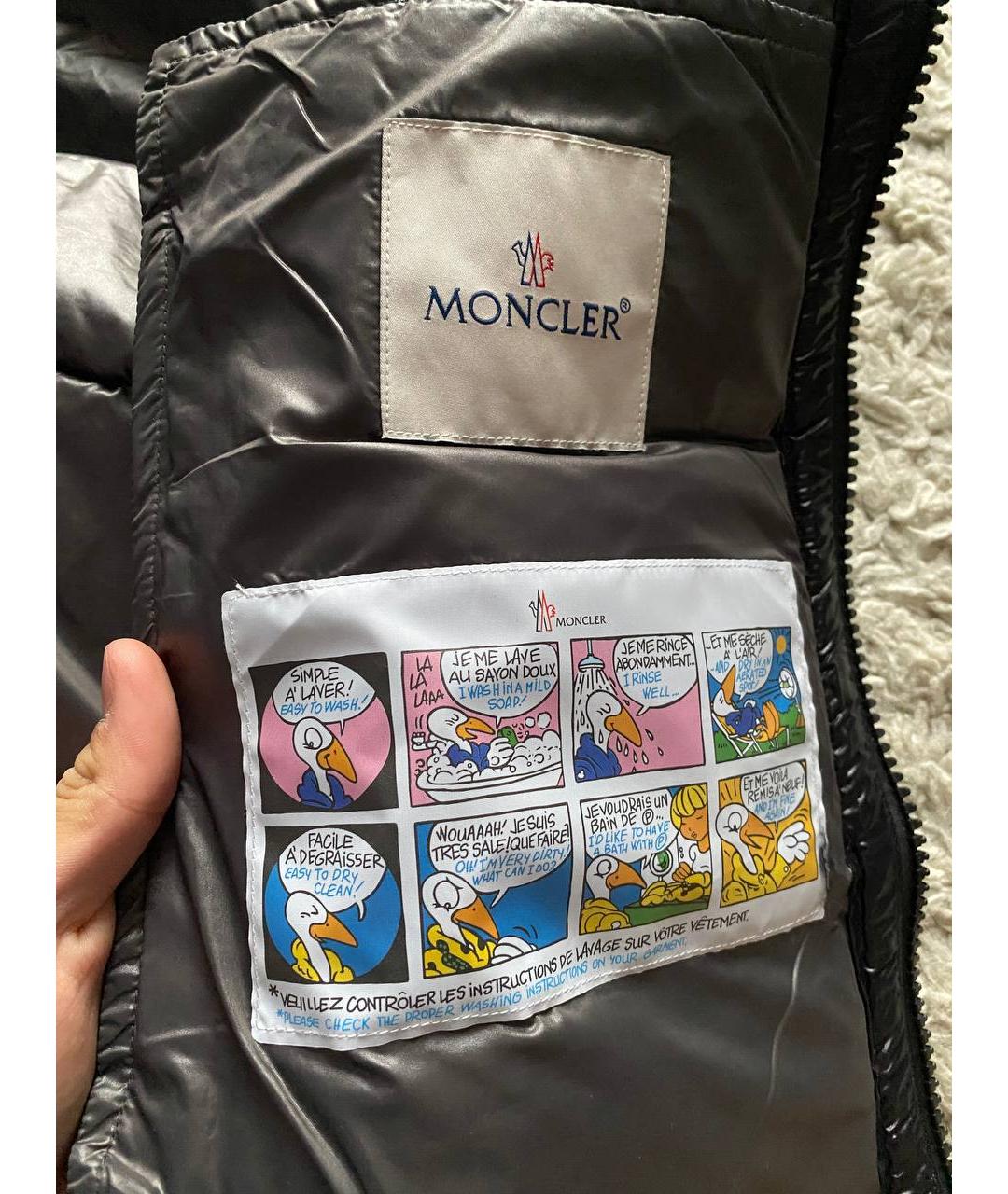 MONCLER Черный жилет, фото 3