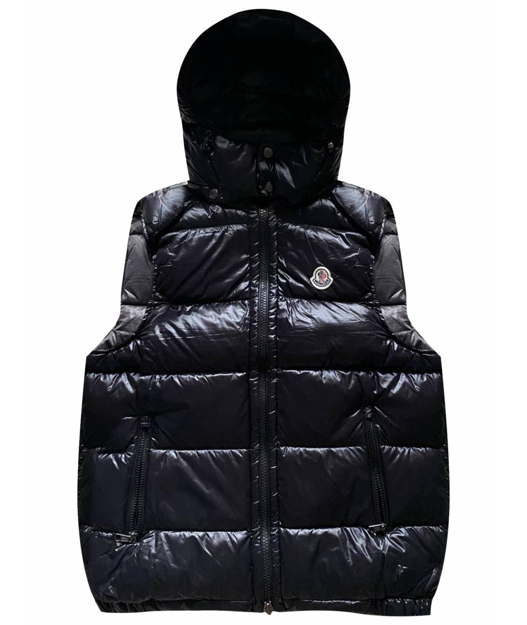 MONCLER Черный жилет, фото 1