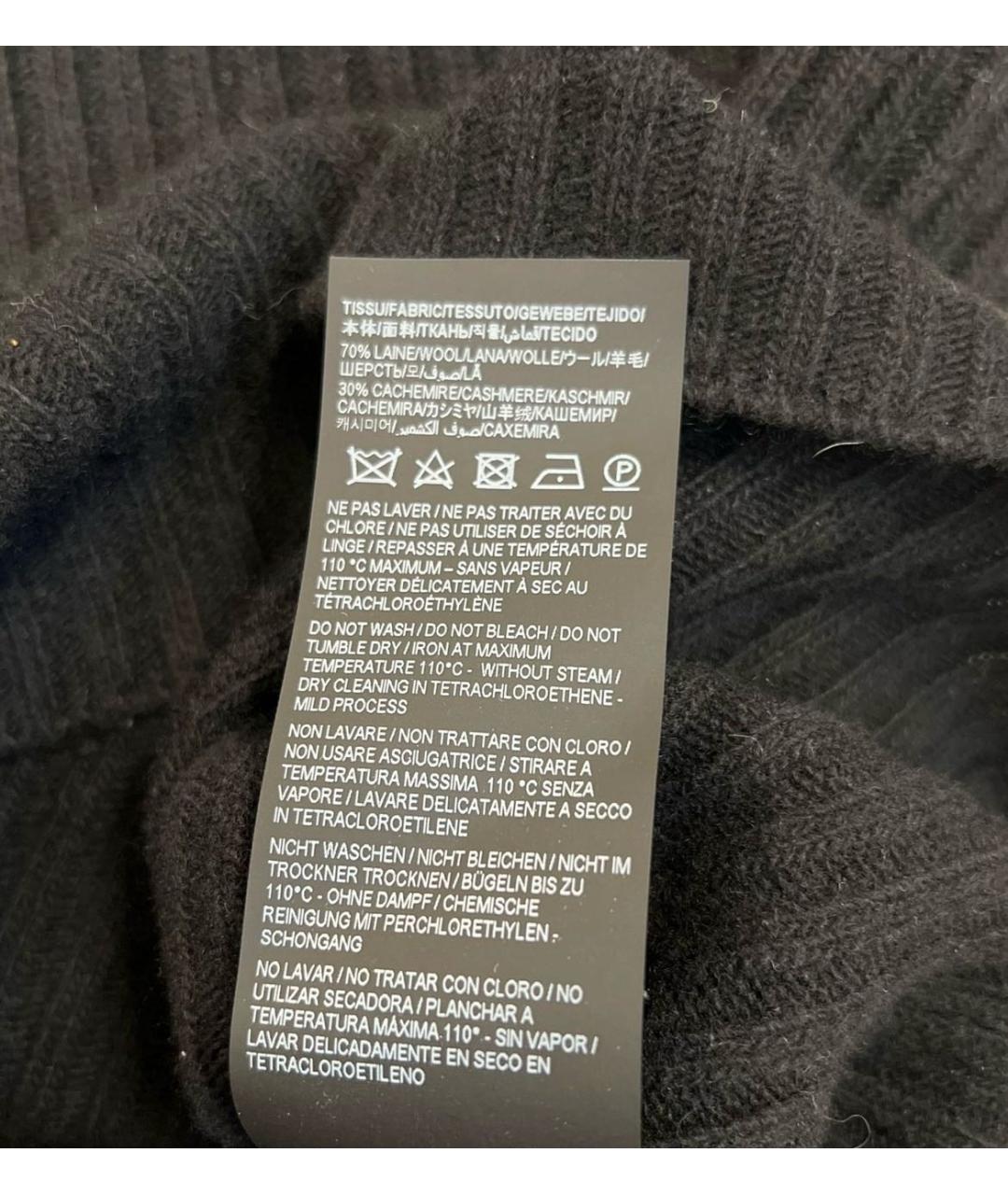SAINT LAURENT Черная шерстяная водолазка, фото 6