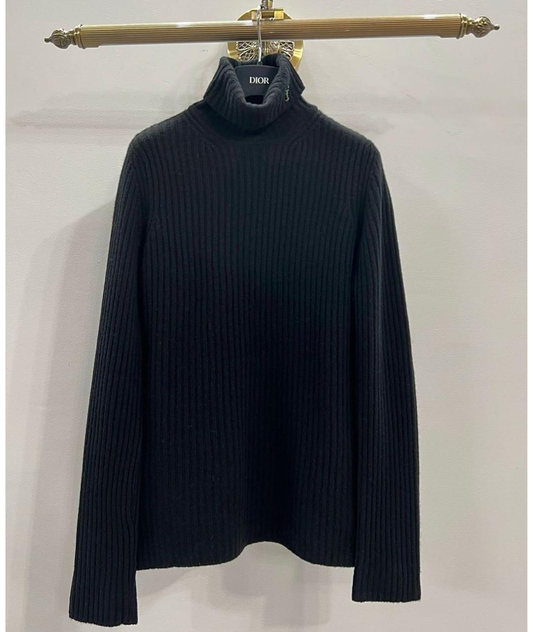 SAINT LAURENT Черная шерстяная водолазка, фото 7