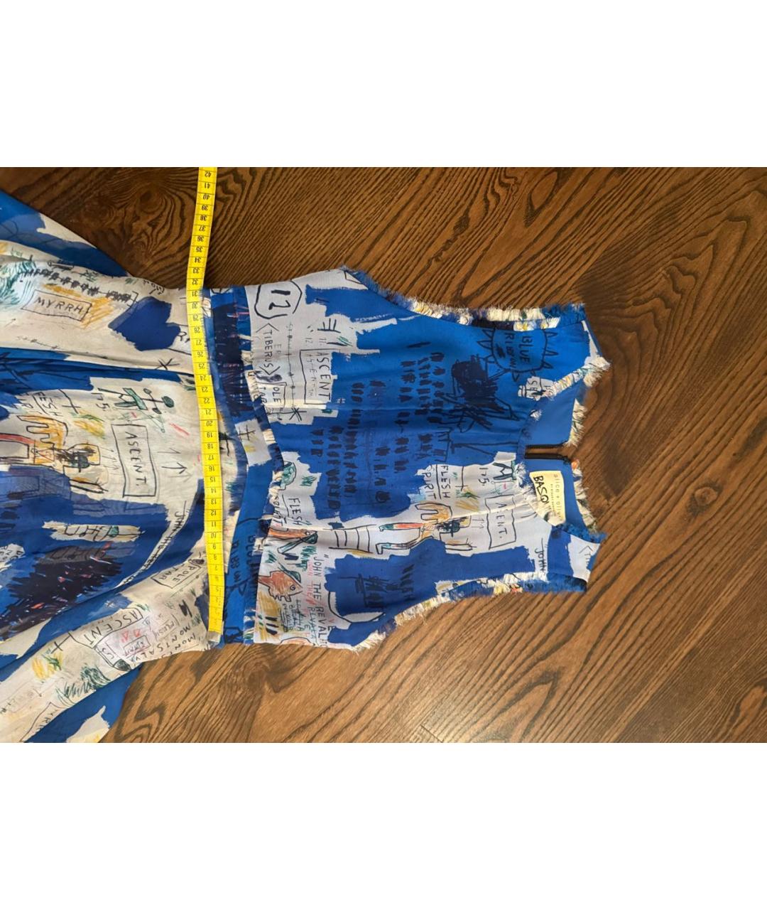 ALICE+OLIVIA Синее шелковое платье, фото 7