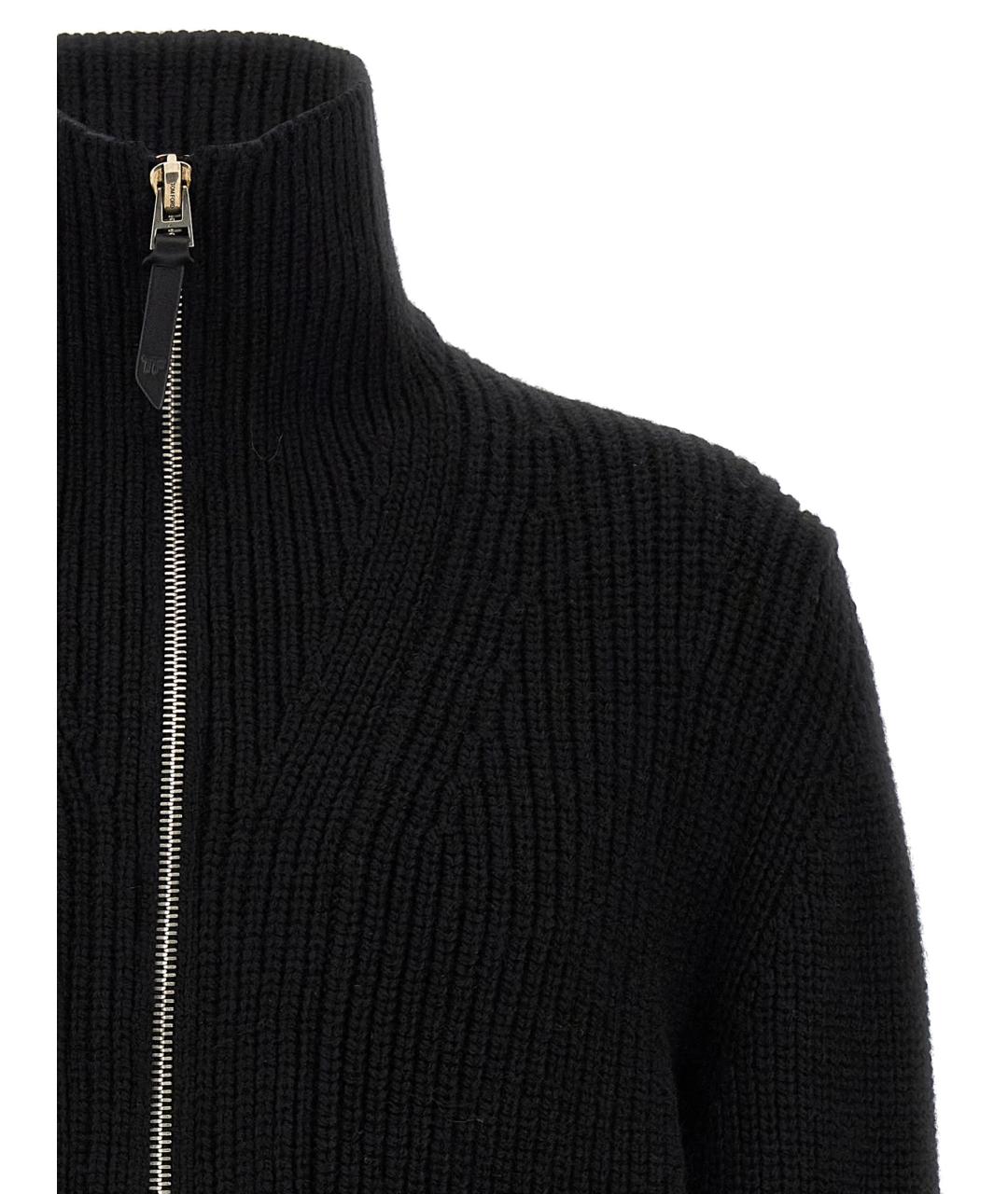 TOM FORD Черный шерстяной кардиган, фото 3