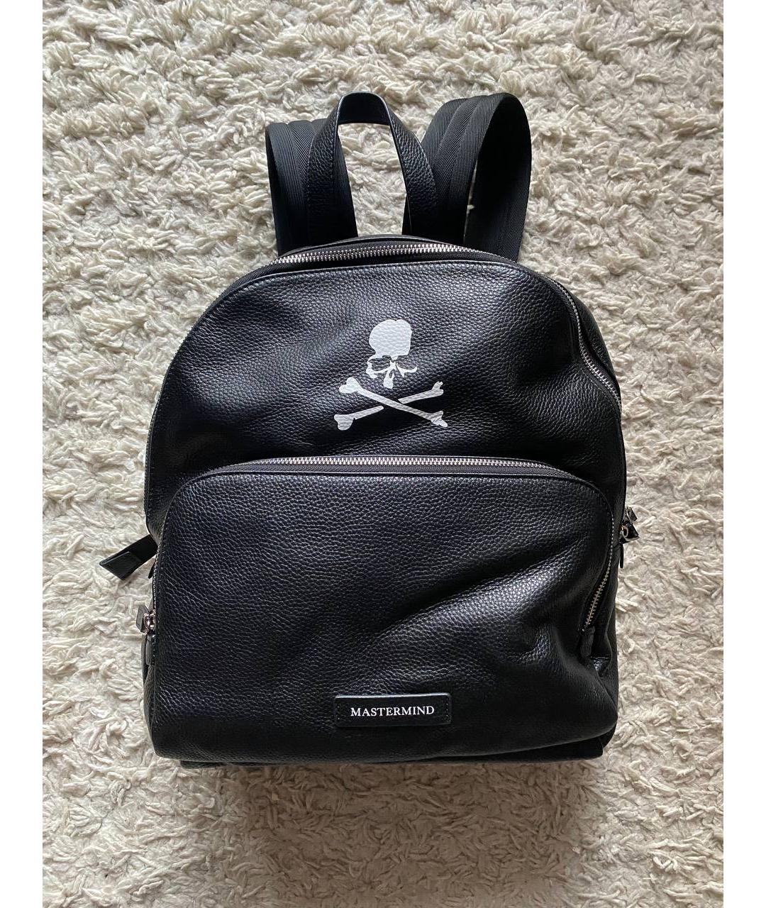 MASTERMIND JAPAN Черный рюкзак из искусственной кожи, фото 5