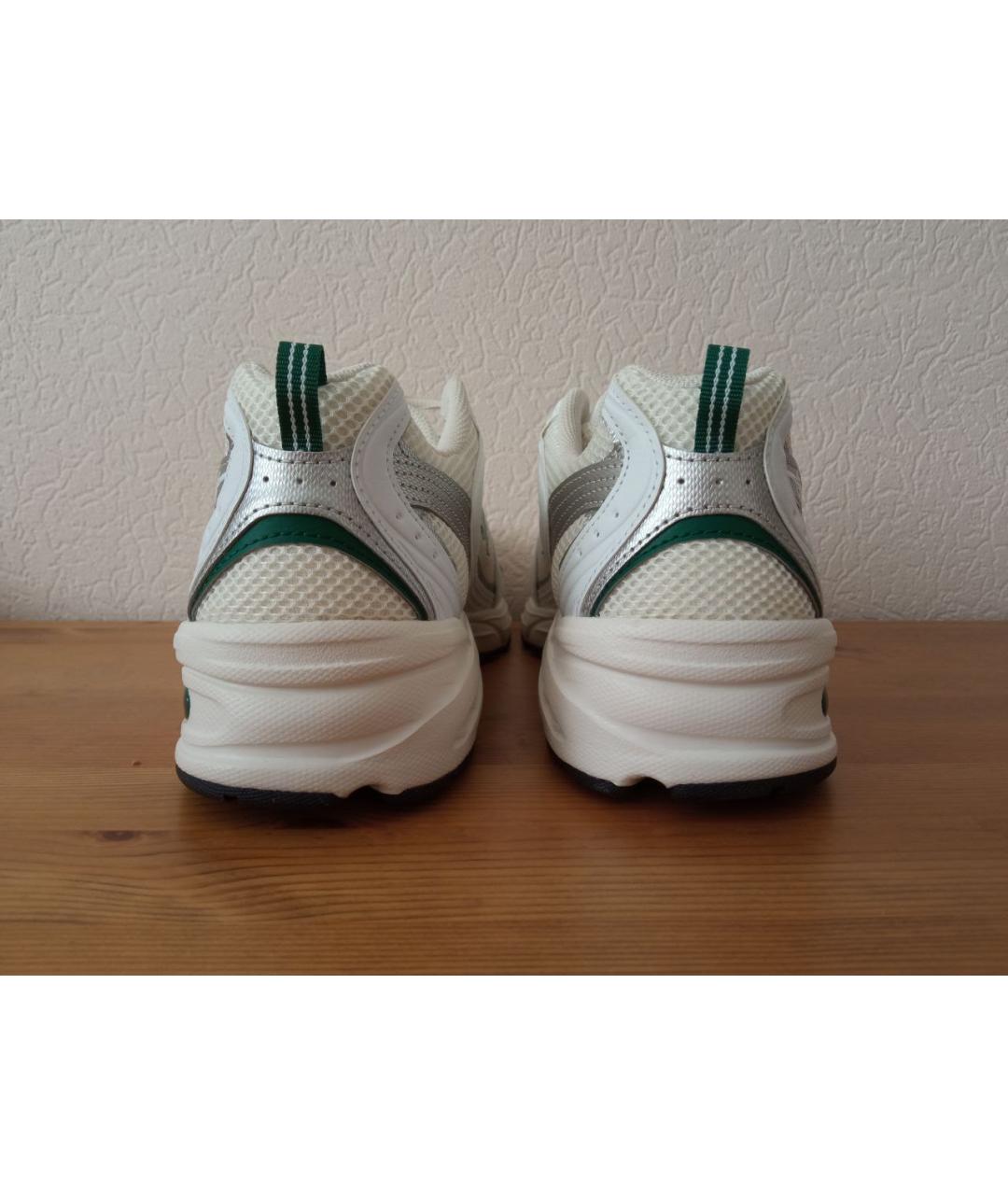 NEW BALANCE Белые низкие кроссовки / кеды из искусственной кожи, фото 4