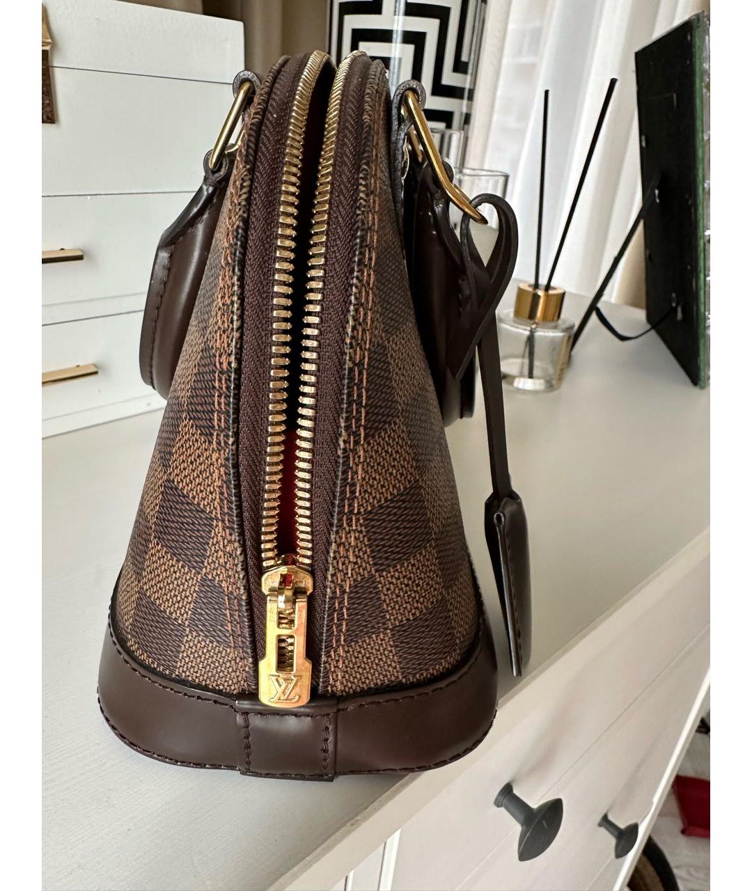 LOUIS VUITTON Коричневая сумка с короткими ручками, фото 6