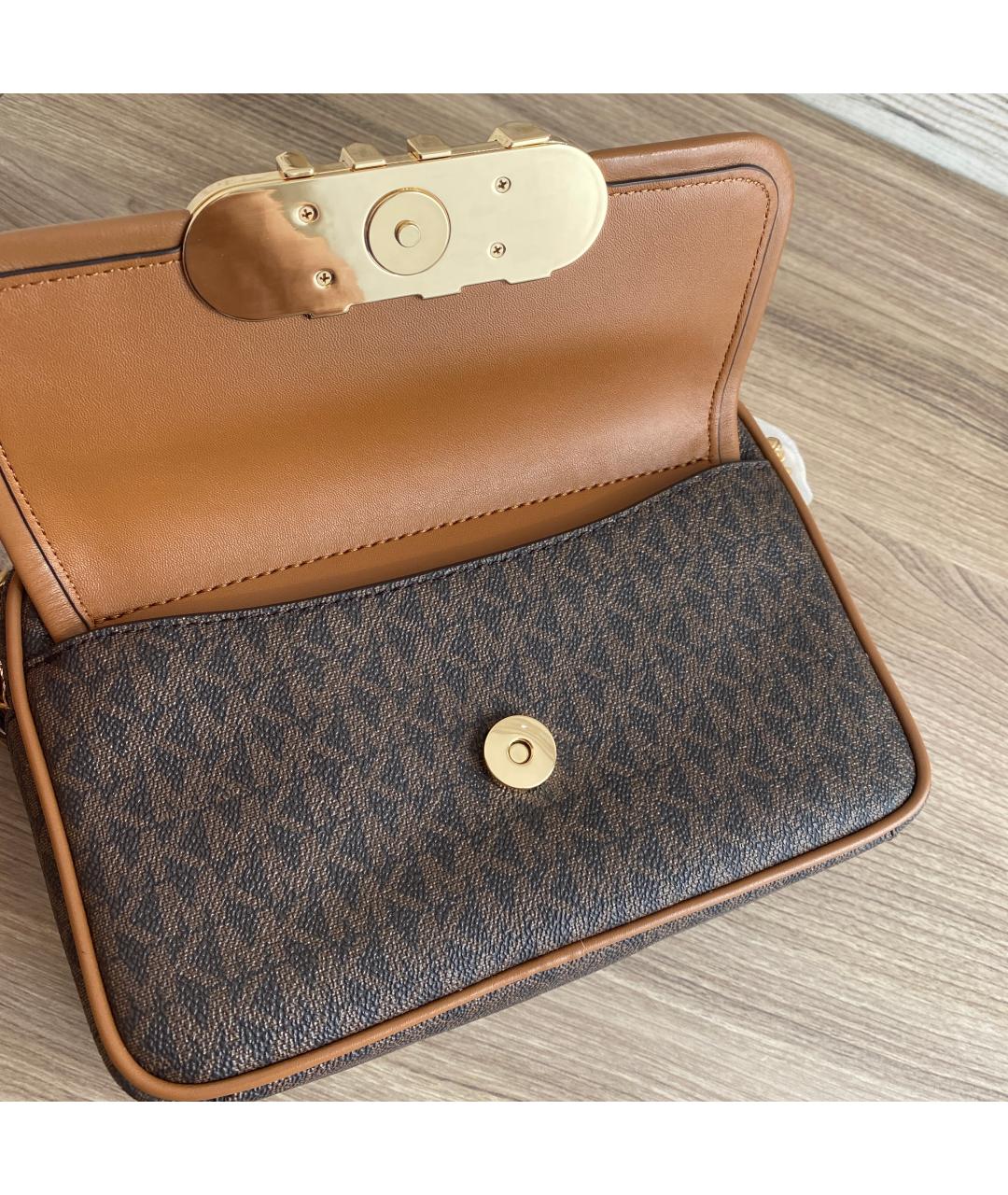 MICHAEL KORS Коричневая сумка через плечо, фото 5