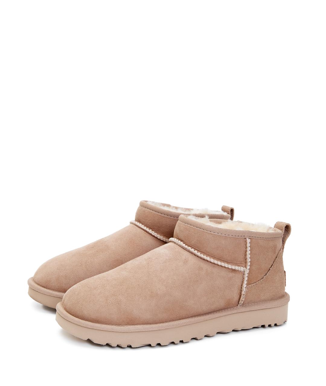 UGG AUSTRALIA Бежевые замшевые ботинки, фото 2