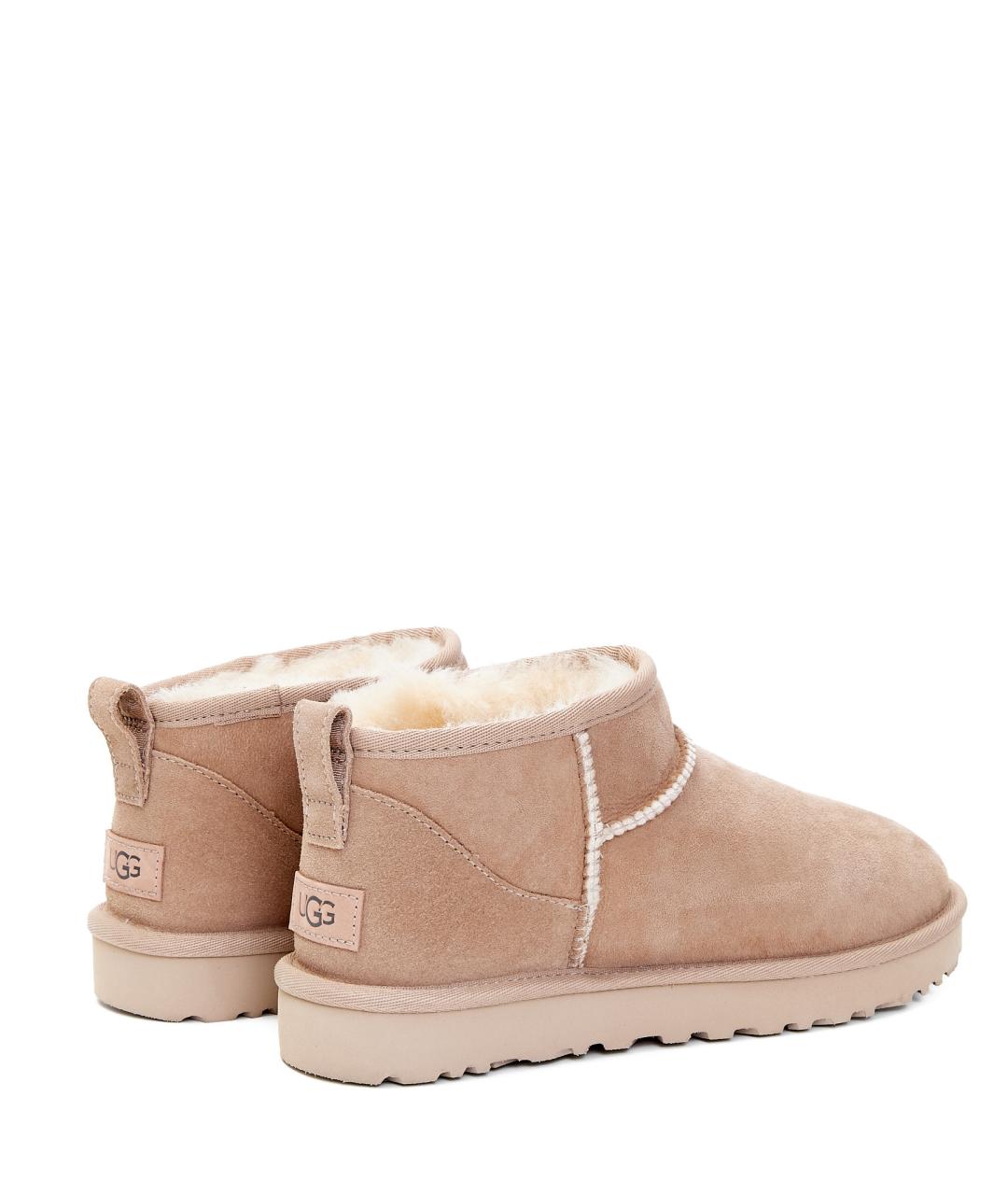 UGG AUSTRALIA Бежевые замшевые ботинки, фото 3