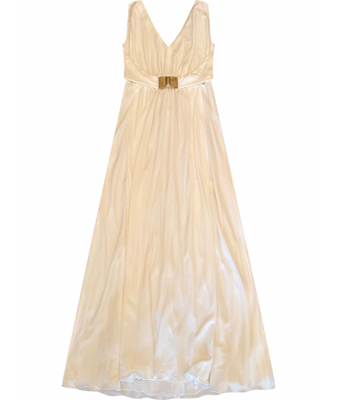 EMILIO PUCCI Белое вискозное коктейльное платье, фото 1