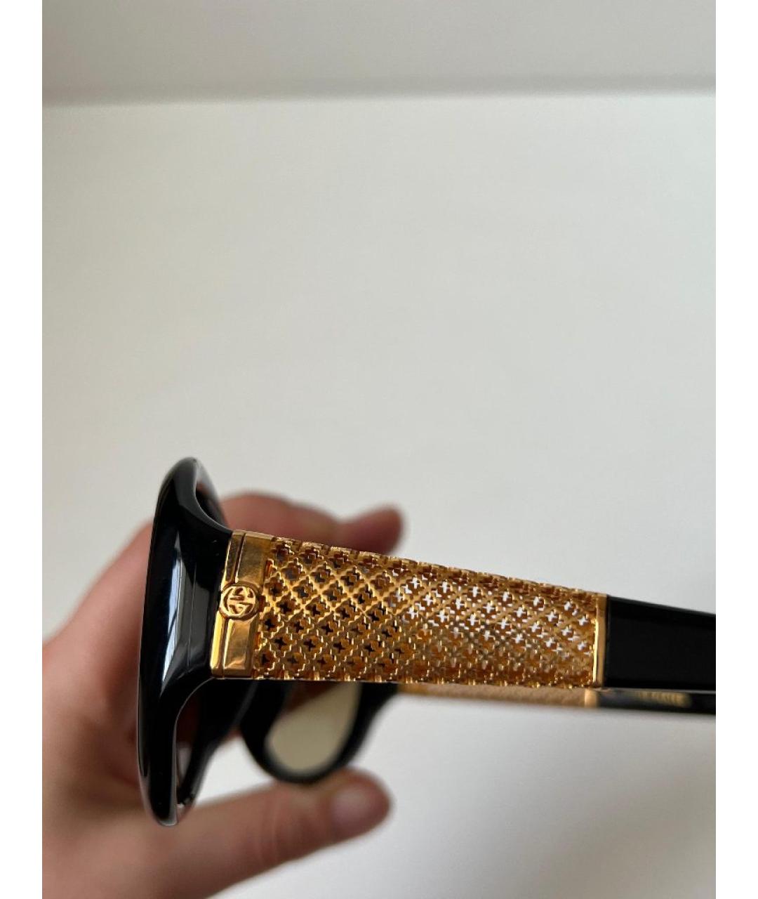 GUCCI Черные пластиковые солнцезащитные очки, фото 8