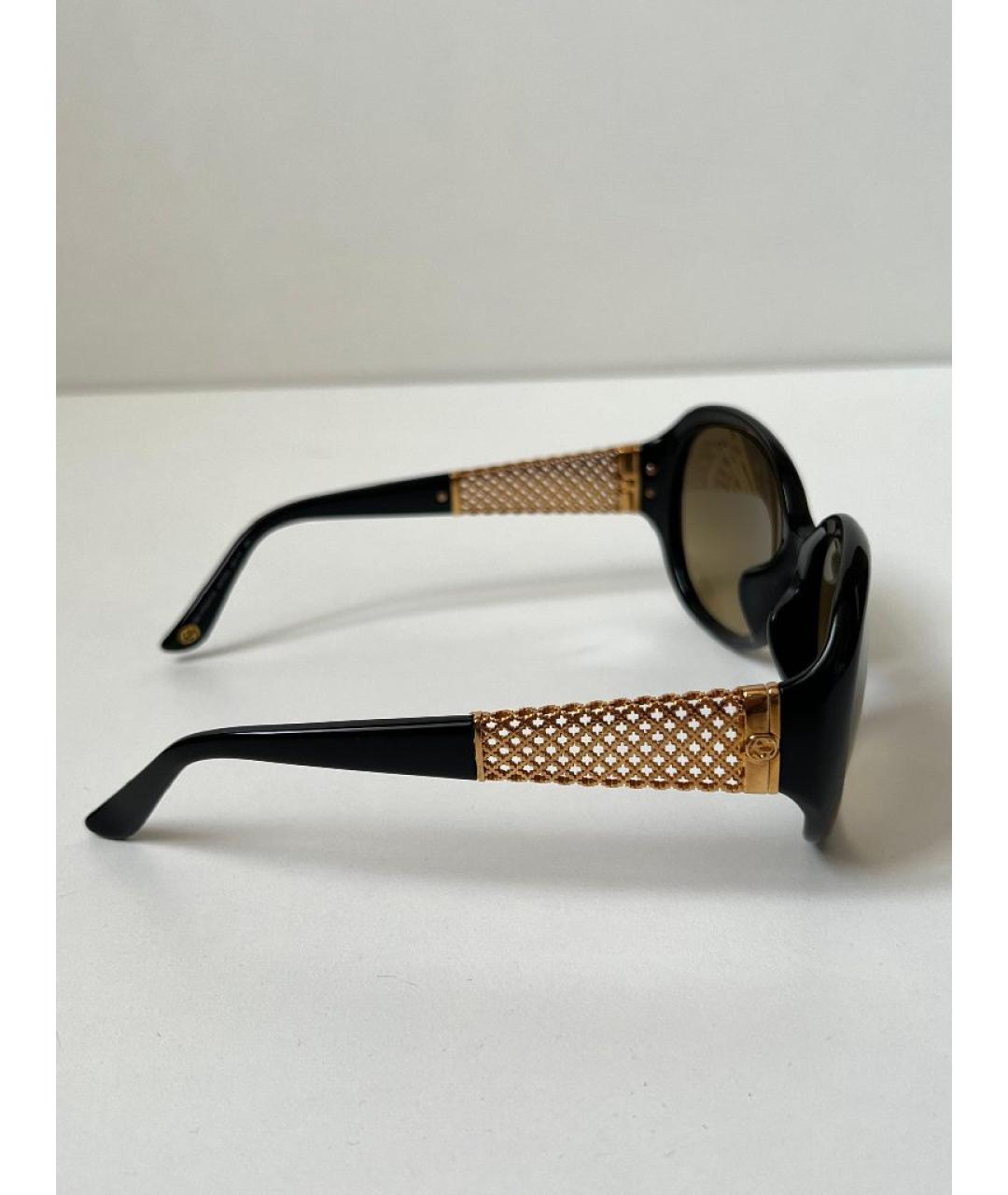 GUCCI Черные пластиковые солнцезащитные очки, фото 2