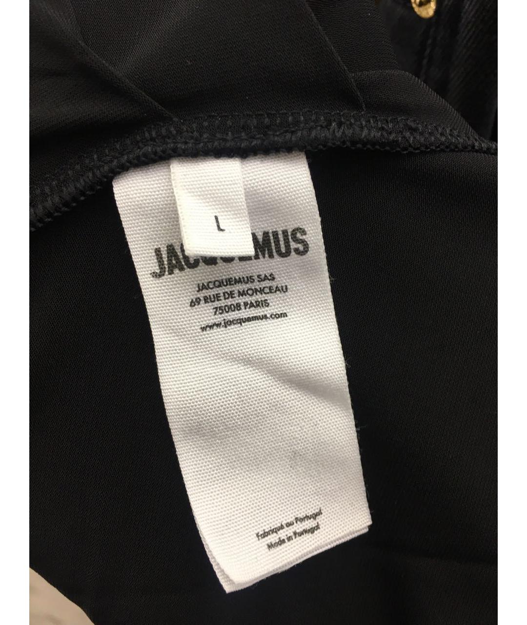 JACQUEMUS Черное вискозное платье, фото 5