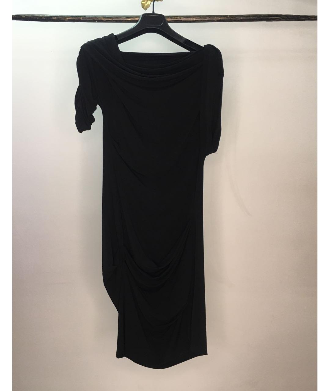 JACQUEMUS Черное вискозное платье, фото 8