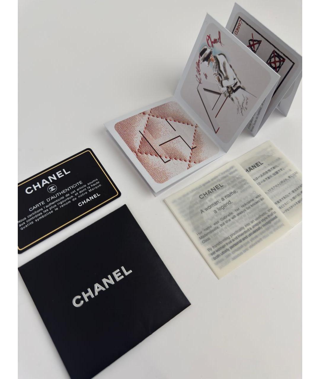CHANEL Бежевая кожаная сумка с короткими ручками, фото 6