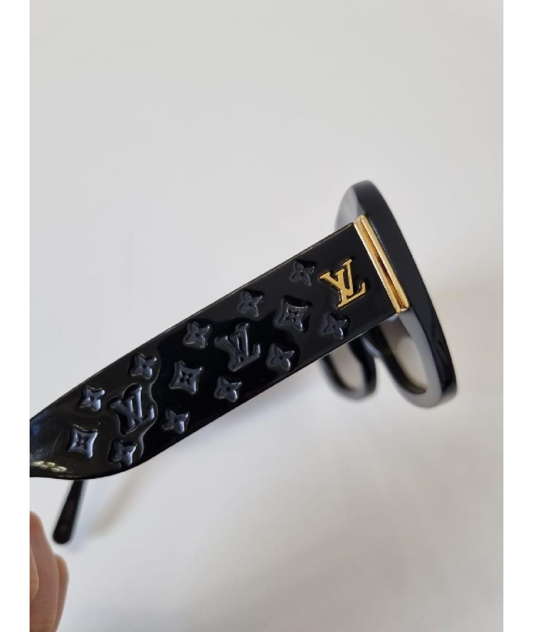 LOUIS VUITTON Черные пластиковые солнцезащитные очки, фото 3