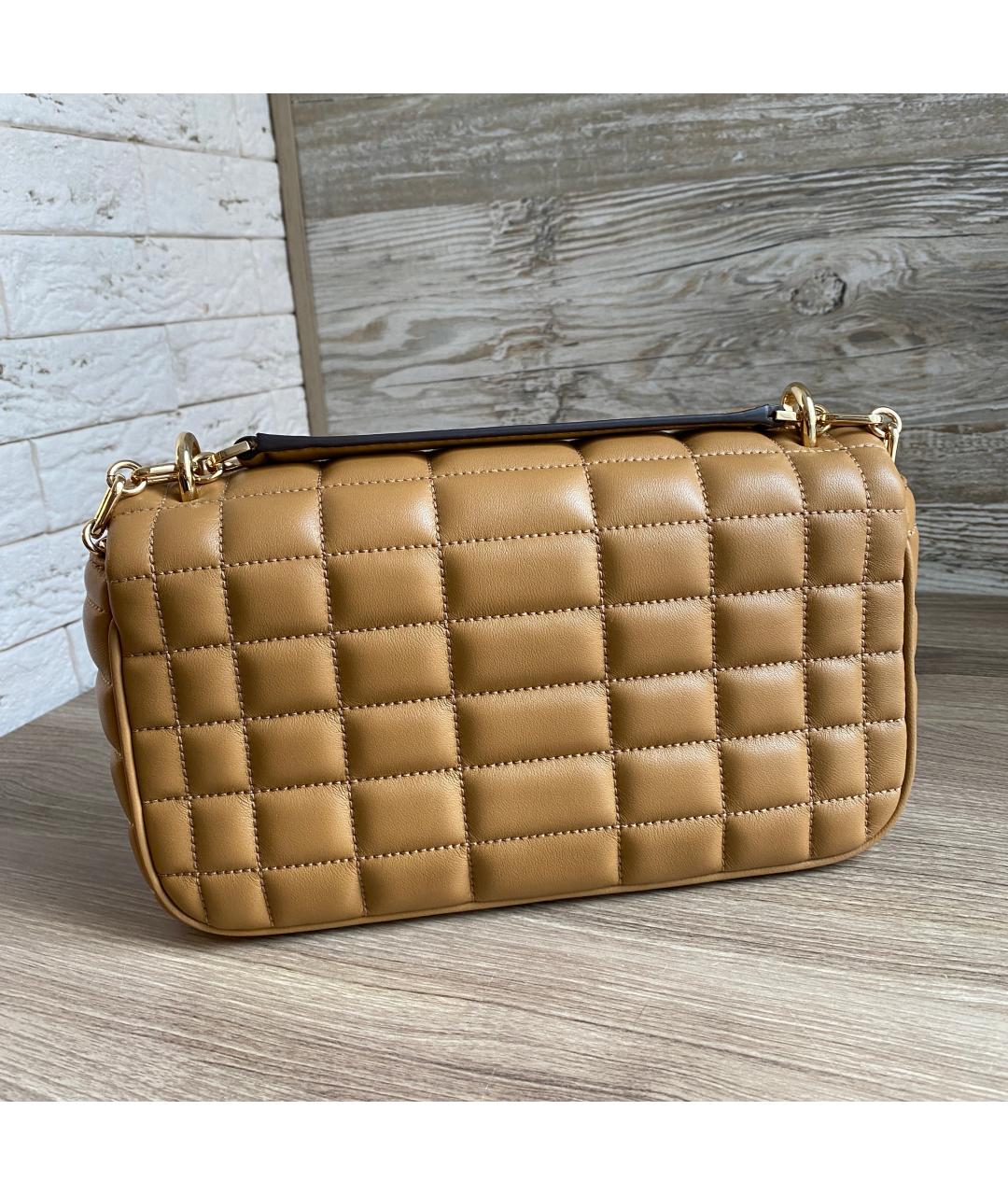 MICHAEL KORS Коричневая кожаная сумка через плечо, фото 3