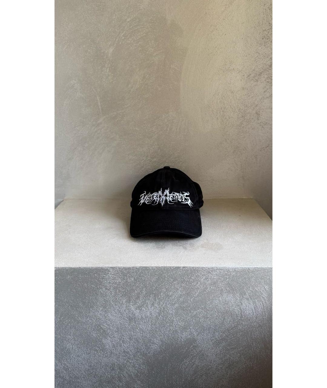 VETEMENTS Черная хлопковая кепка/бейсболка, фото 3