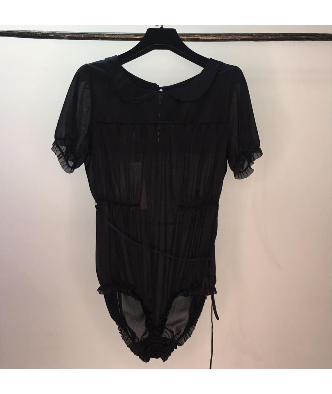 MAISON MARGIELA Черное полиамидовое боди, фото 9