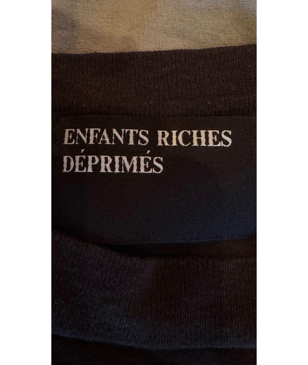 Enfants Riches Déprimés Черная хлопковая футболка, фото 4