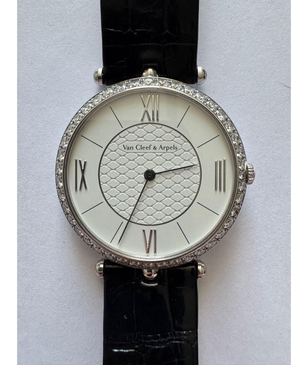 VAN CLEEF & ARPELS Черные часы из белого золота, фото 4