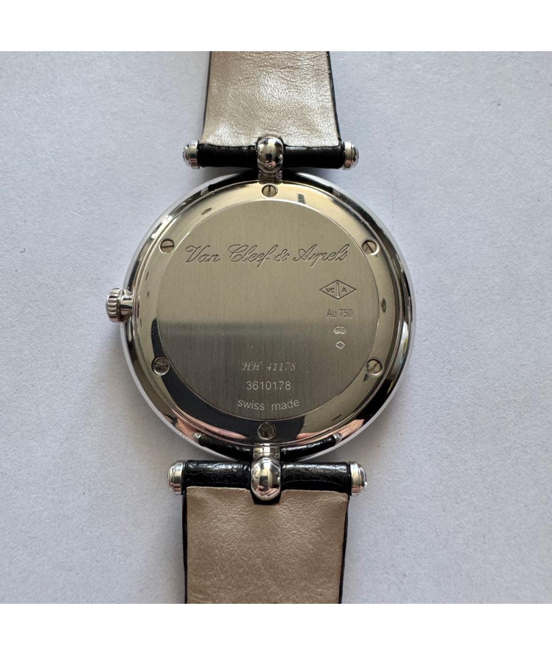 VAN CLEEF & ARPELS Черные часы из белого золота, фото 3