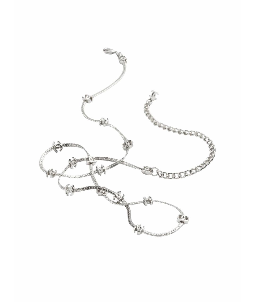 CHANEL Серебряное металлическое колье, фото 1