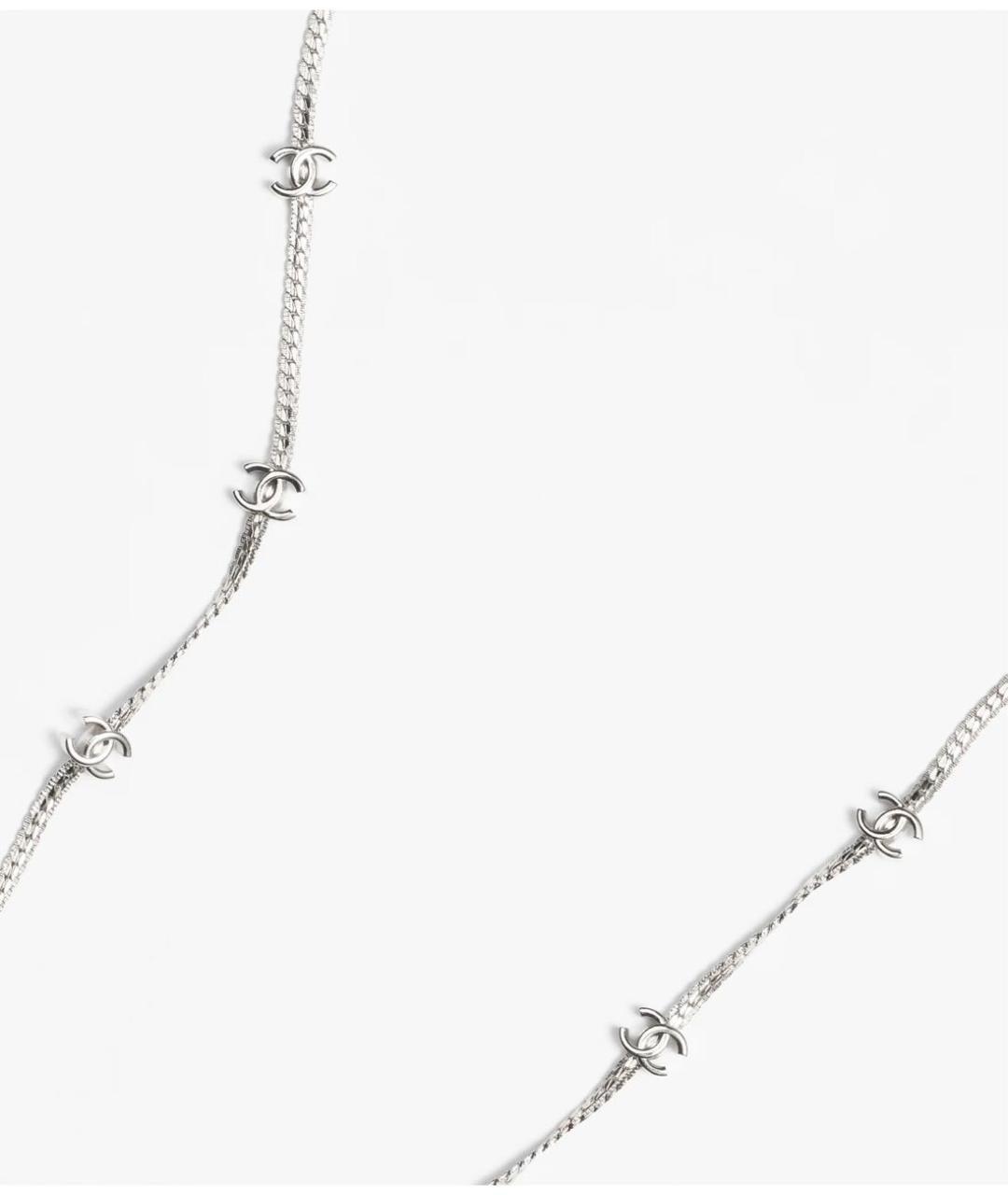 CHANEL Серебряное металлическое колье, фото 3