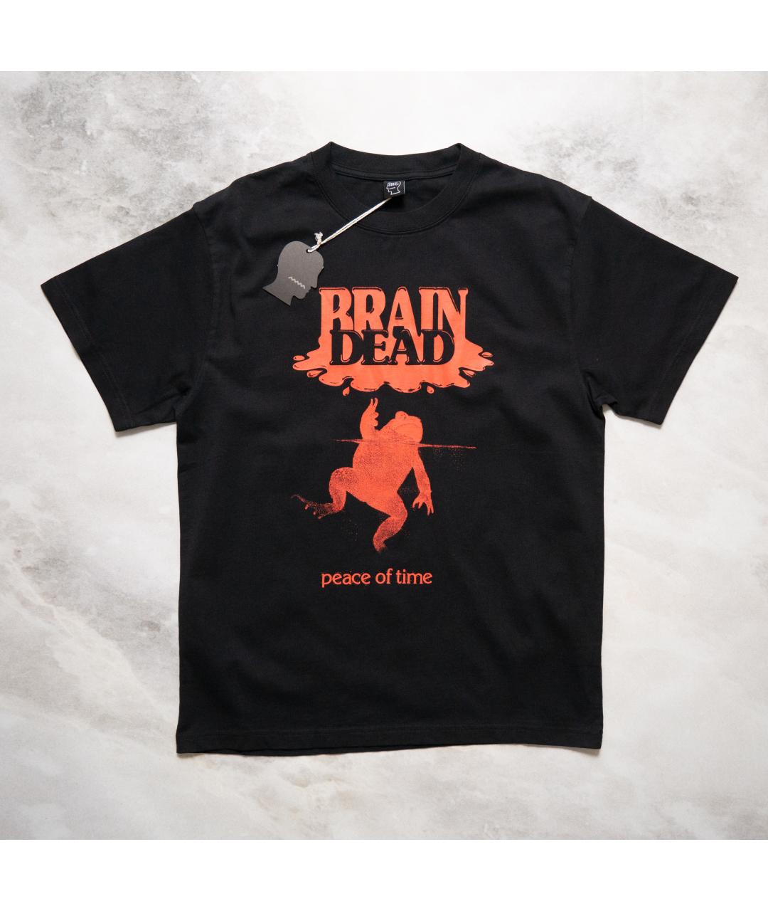 Brain Dead Черная хлопковая футболка, фото 9