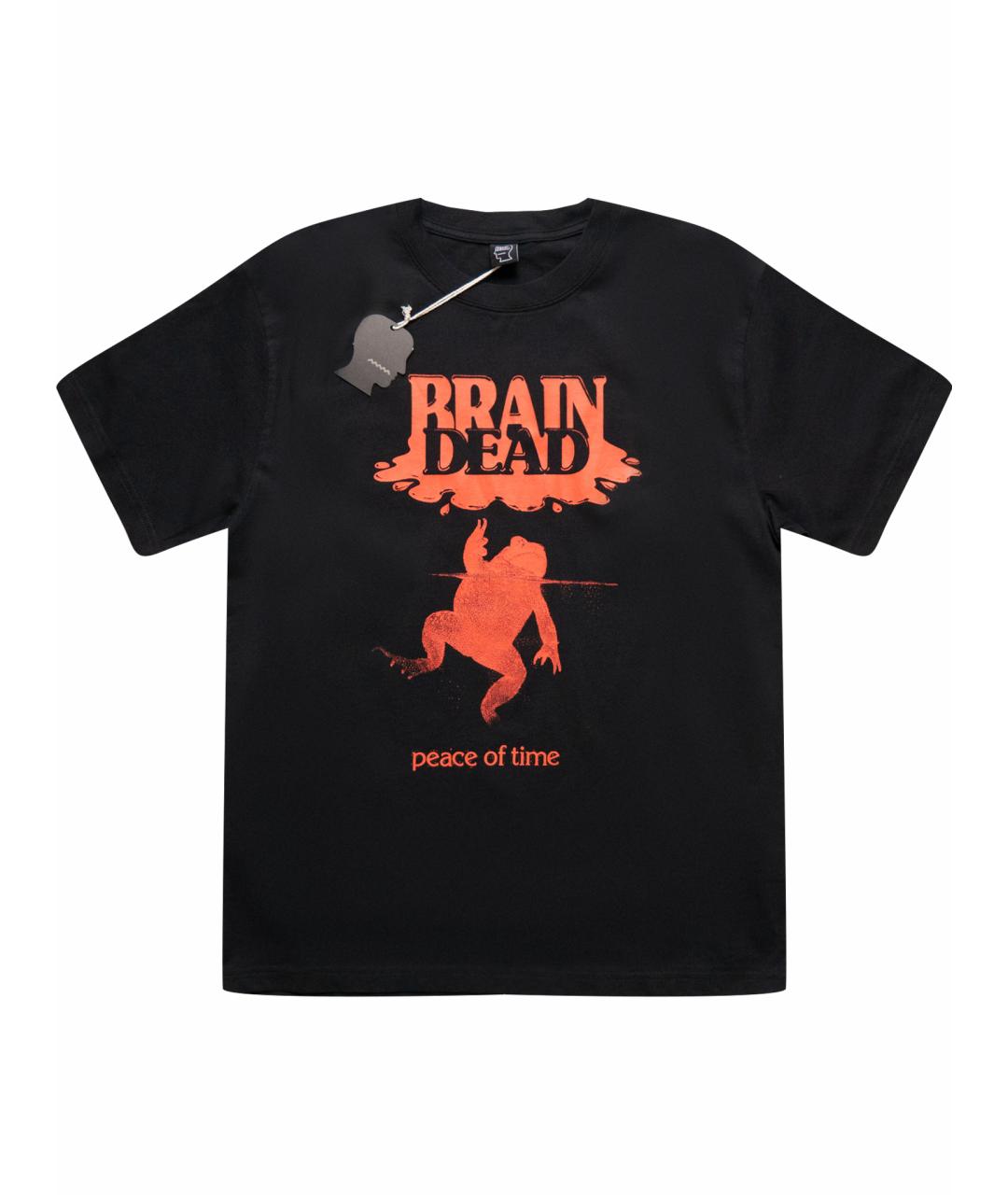 Brain Dead Черная хлопковая футболка, фото 1