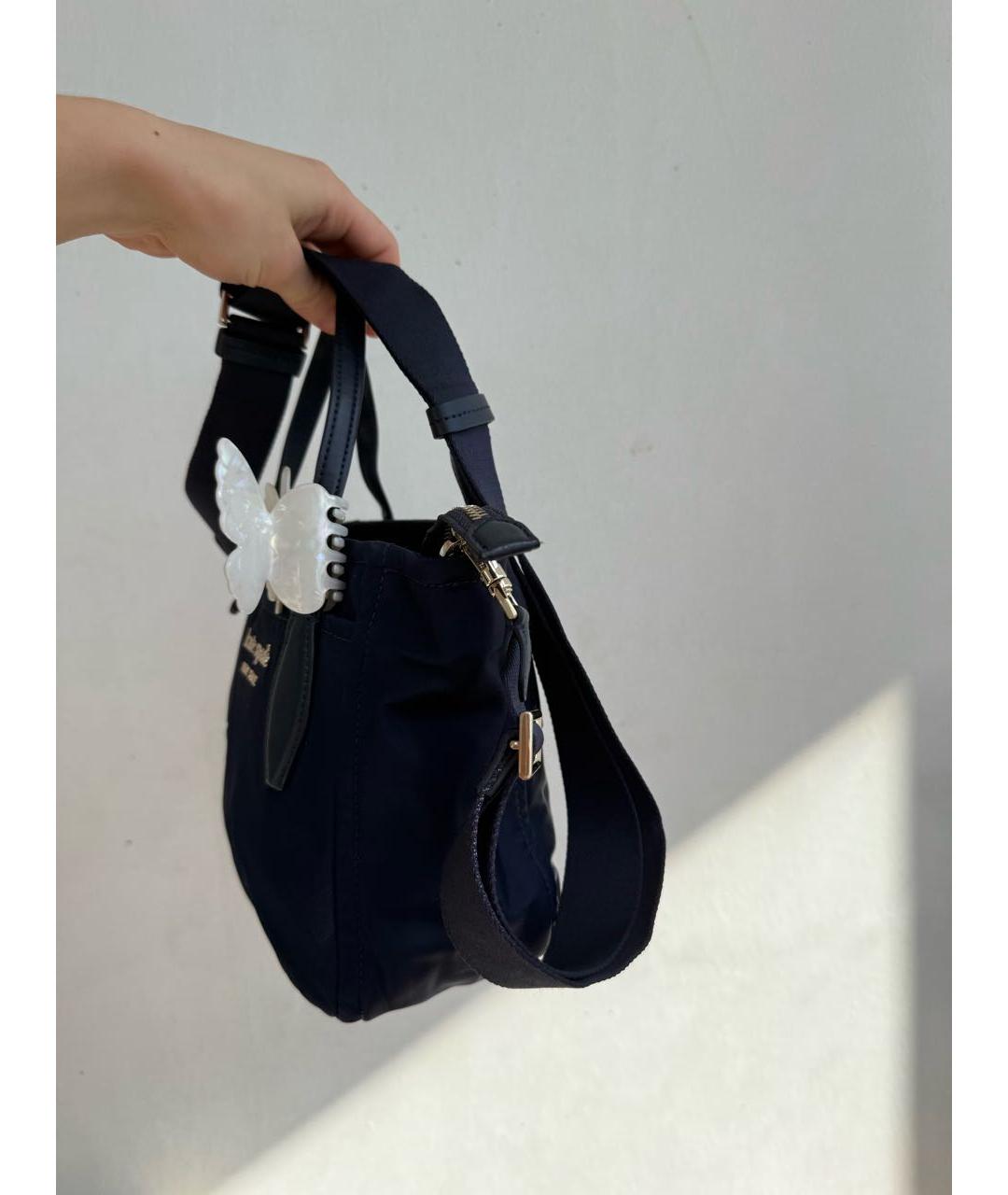 KATE SPADE Темно-синяя сумка с короткими ручками, фото 6