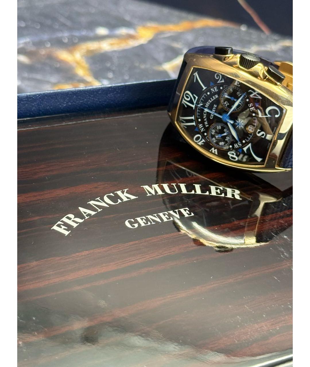 FRANCK MULLER Темно-синие часы из розового золота, фото 5