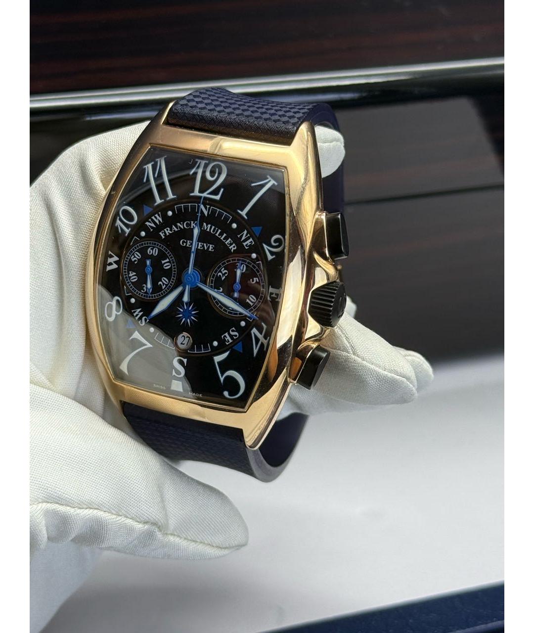 FRANCK MULLER Темно-синие часы из розового золота, фото 6