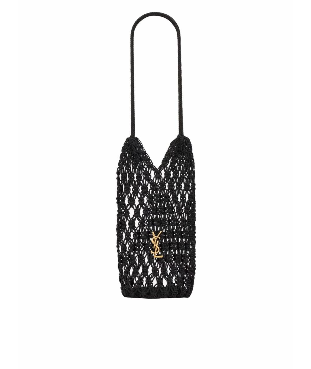 SAINT LAURENT Черная сумка тоут, фото 1