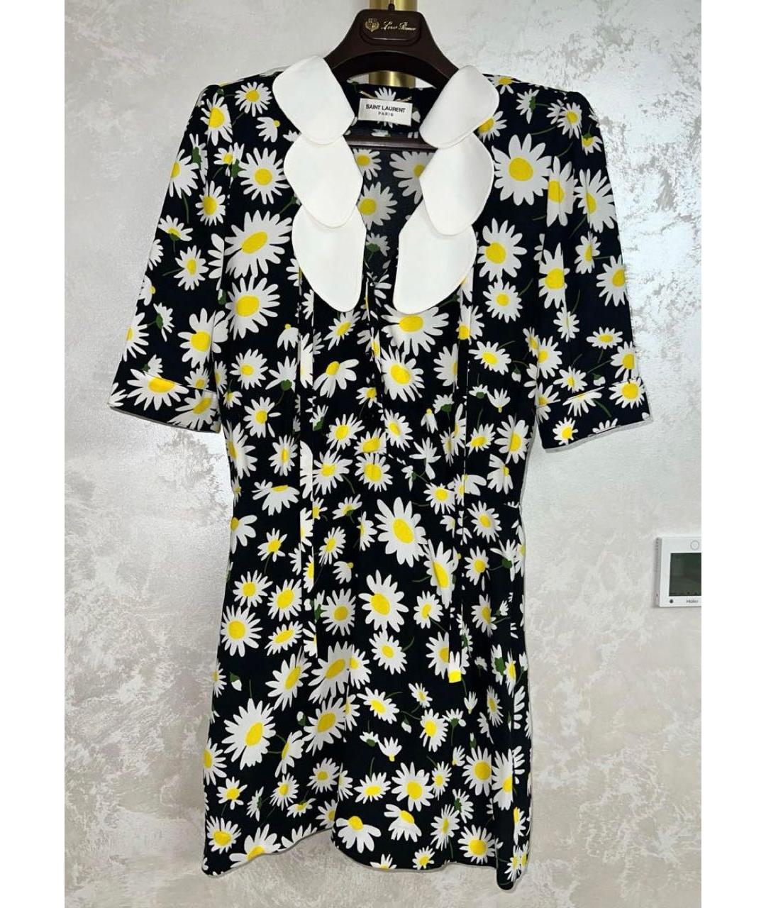 SAINT LAURENT Мульти повседневное платье, фото 8
