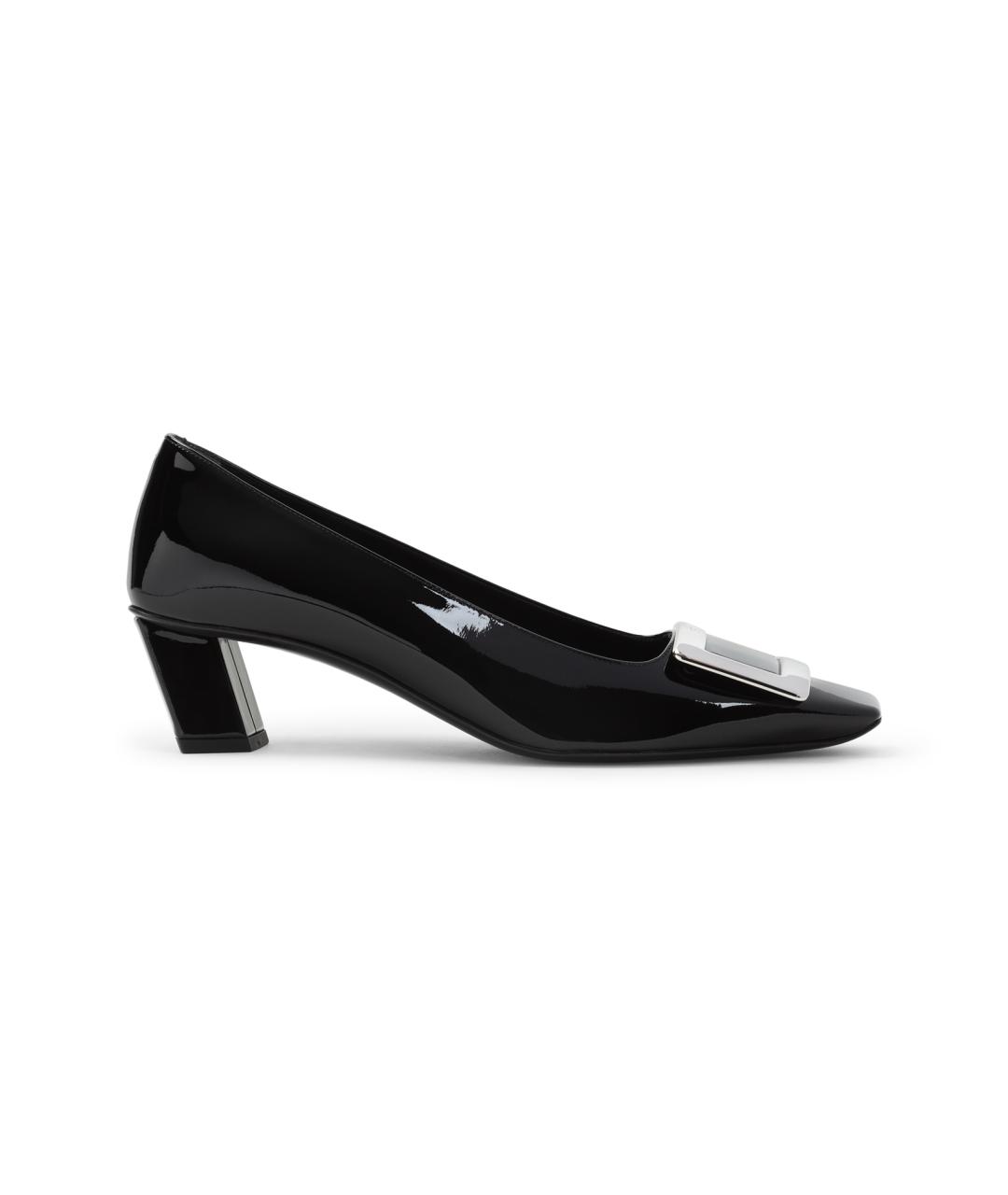 ROGER VIVIER Черные кожаные туфли, фото 1