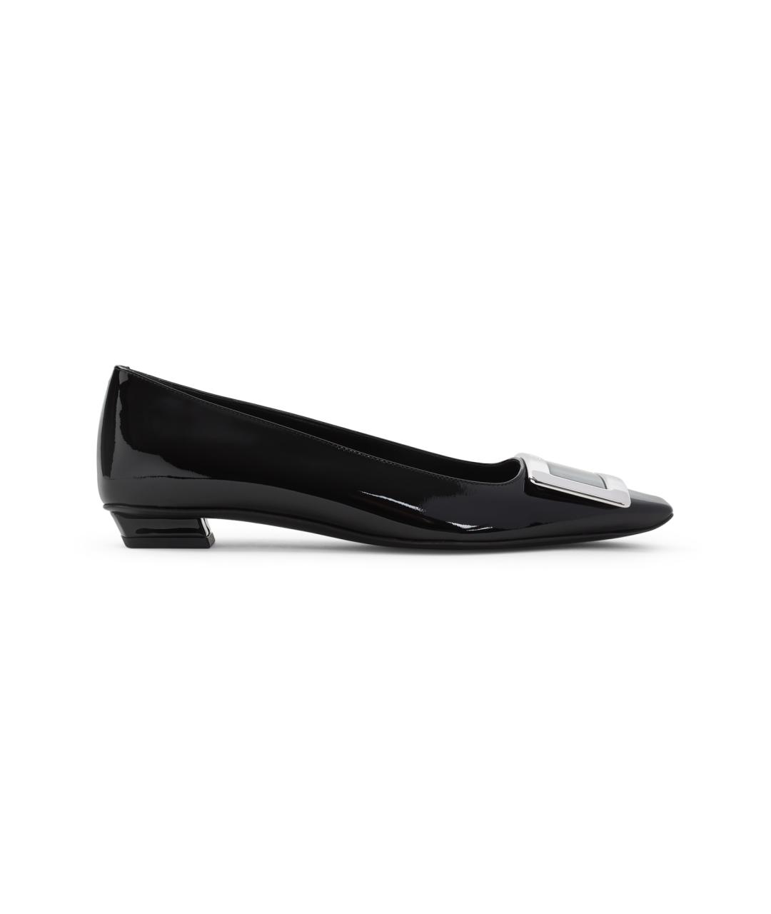 ROGER VIVIER Черные кожаные туфли, фото 1