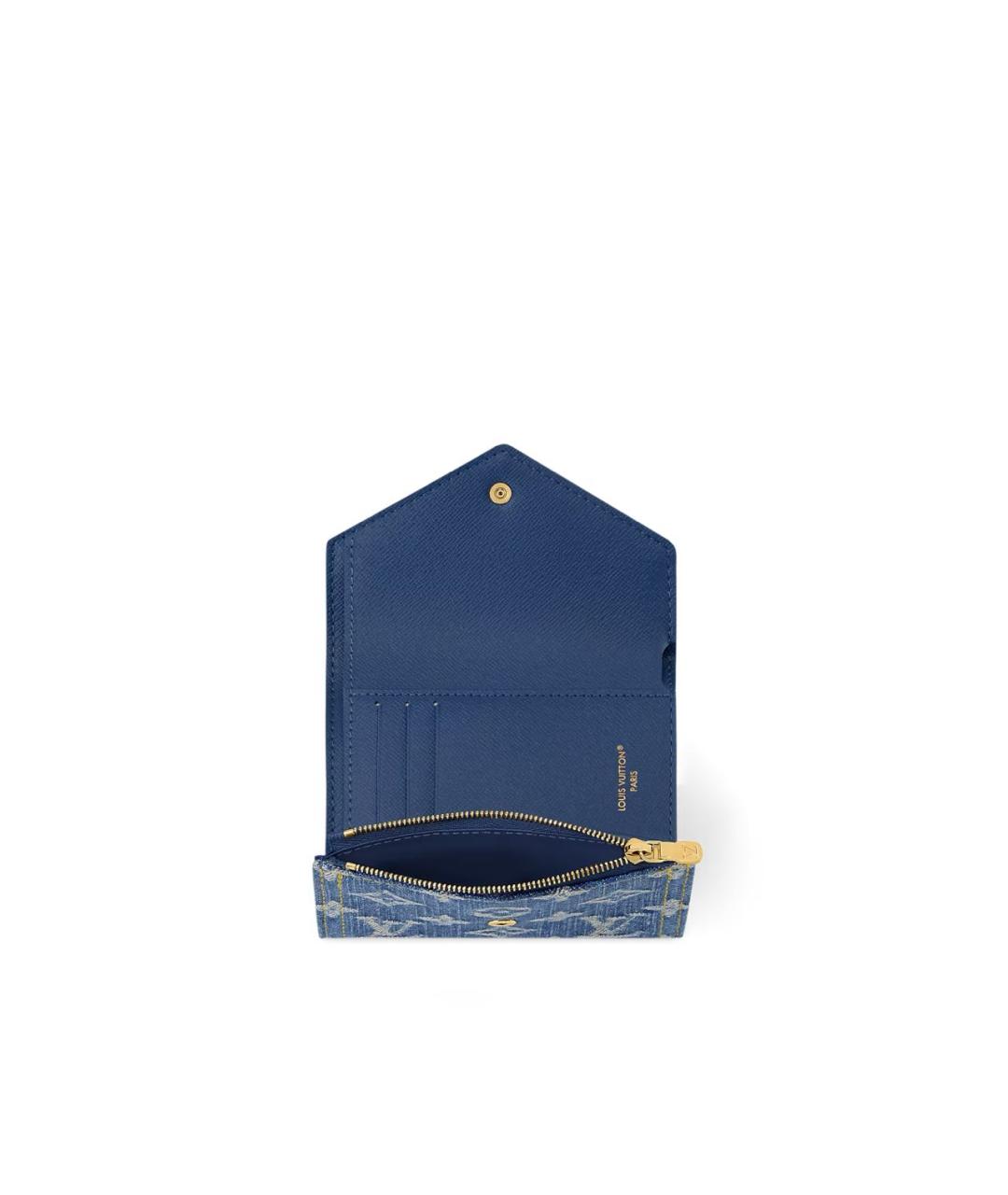 LOUIS VUITTON Голубой кошелек, фото 4
