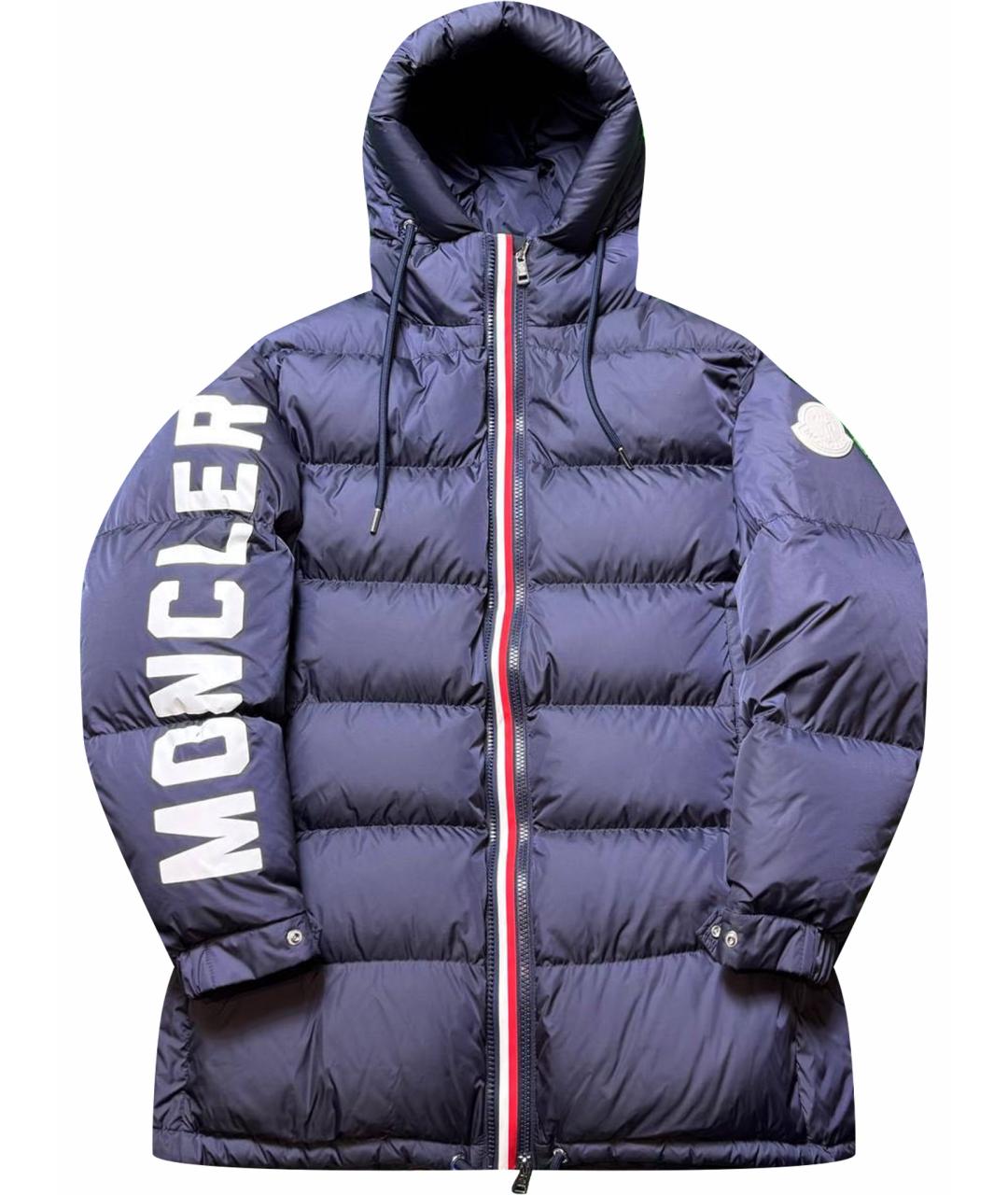 MONCLER Темно-синяя парка, фото 1
