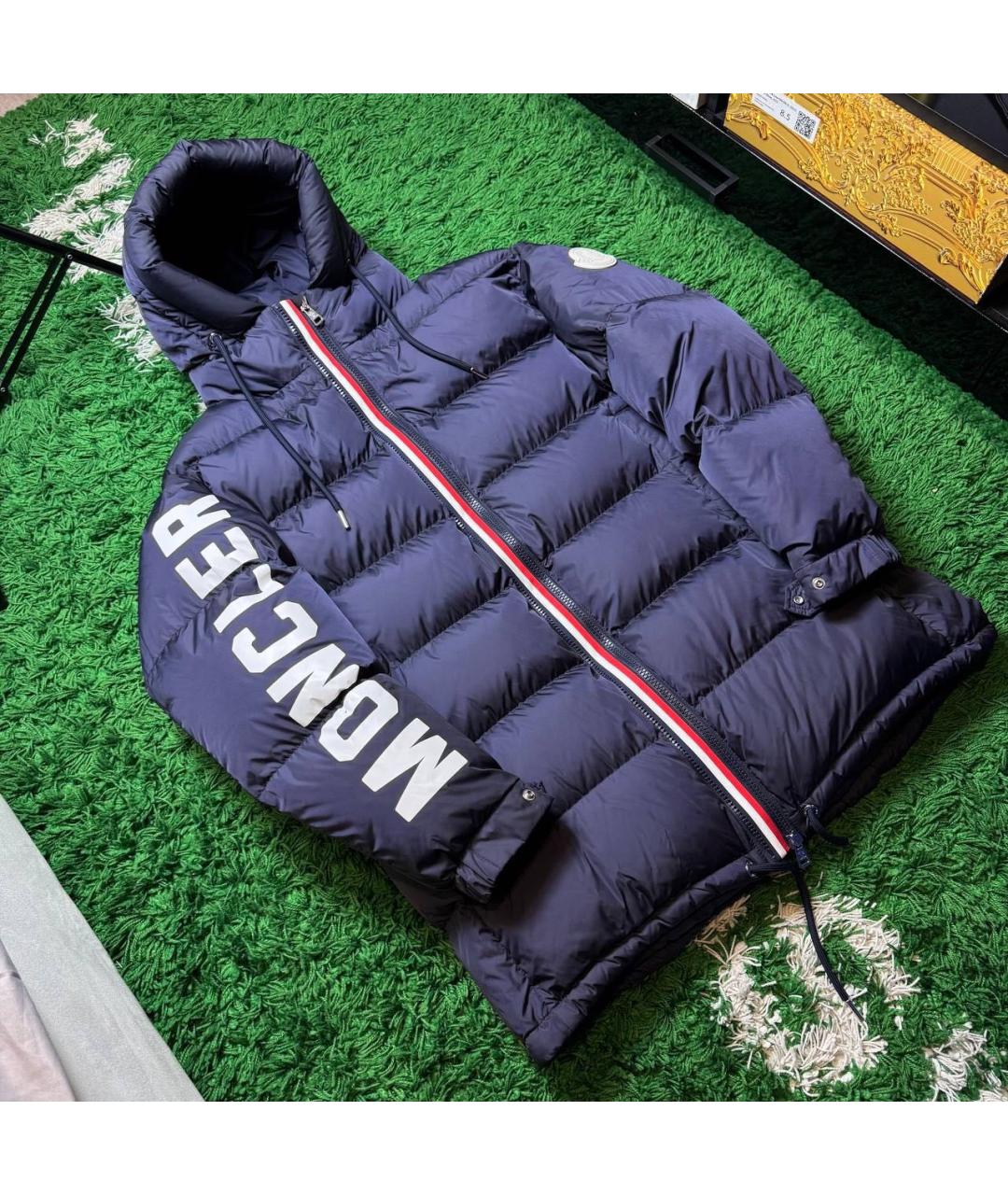MONCLER Темно-синяя парка, фото 2