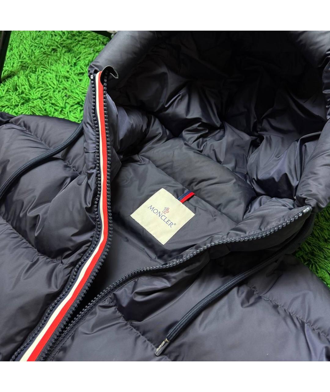 MONCLER Темно-синяя парка, фото 7