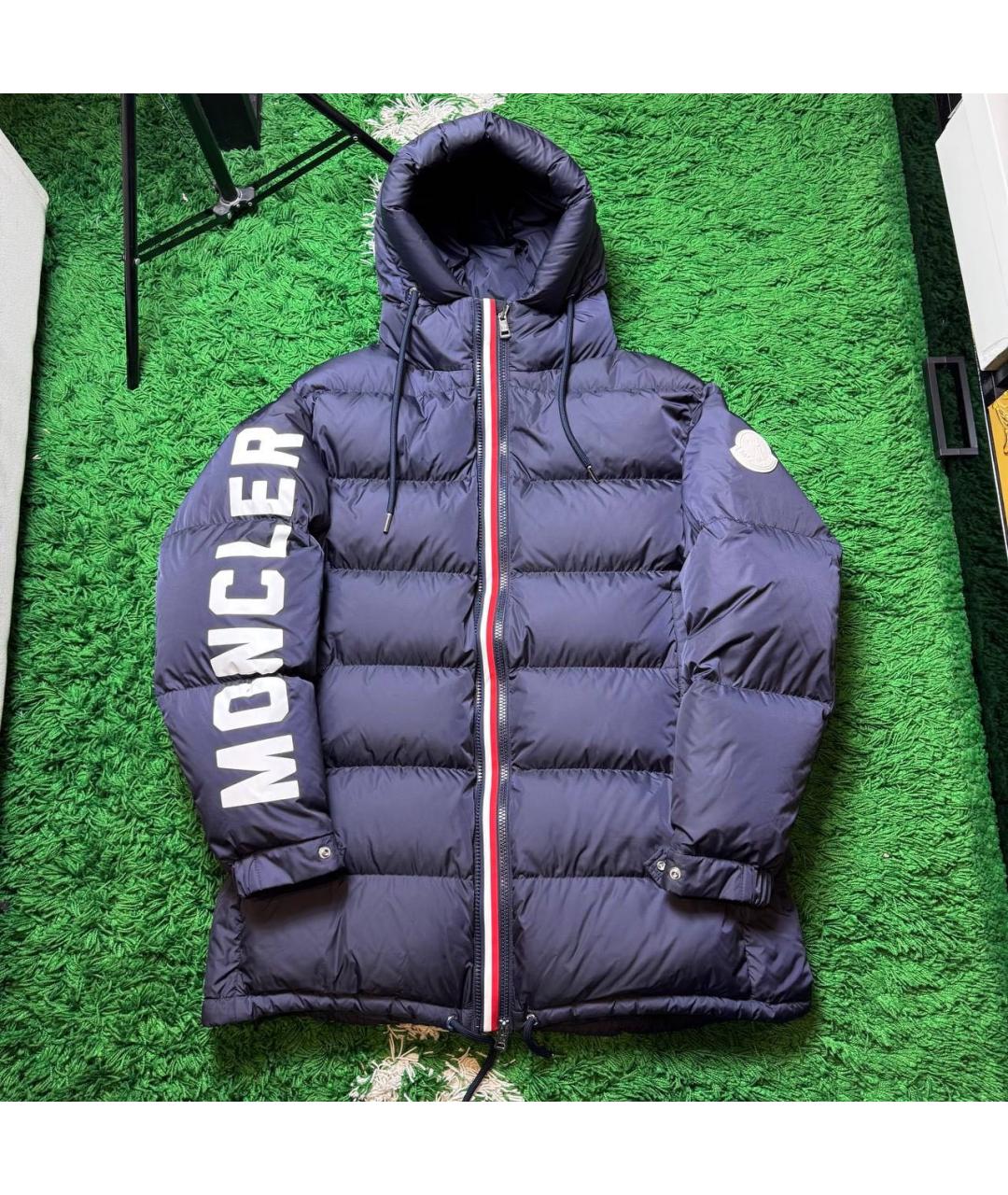 MONCLER Темно-синяя парка, фото 9